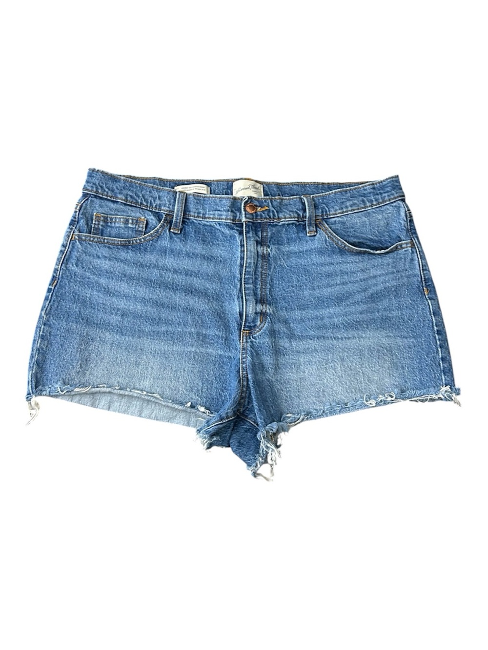 Universal Thread Highest Rise Shortie Denim Shorts Women's 16 Blue Cutoff